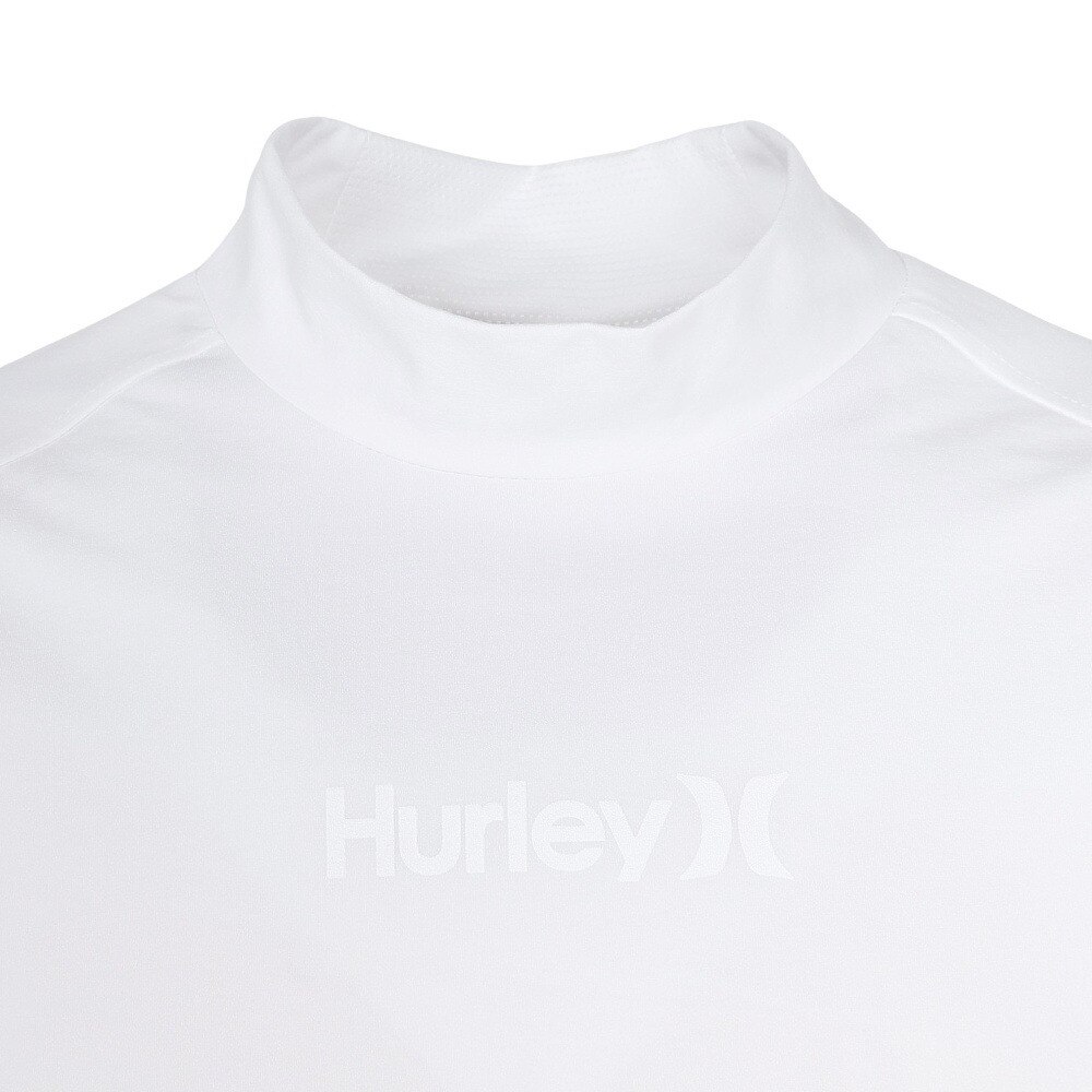 ハーレー（HURLEY）（メンズ）ゴルフウェア 吸汗速乾 ファントム アイコン ブロックパーティー 半袖 モックネック MGPS251108-WHT