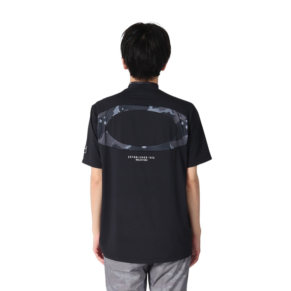 オークリー（OAKLEY）（メンズ）ゴルフウェア 吸汗速乾 接触冷感 STALWART モックネック半袖シャツ FOA407845-02E