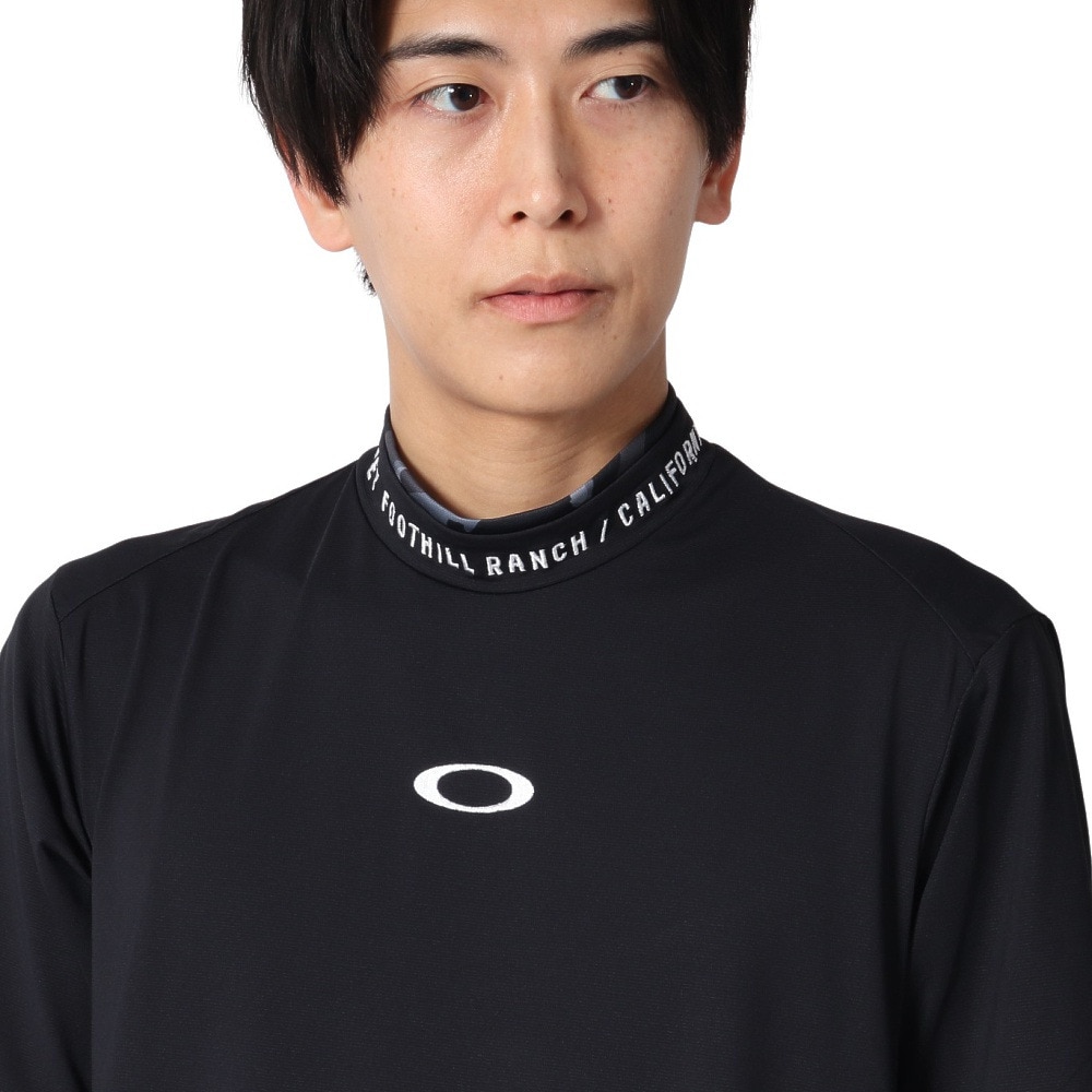 オークリー（OAKLEY）（メンズ）ゴルフウェア 吸汗速乾 接触冷感 STALWART モックネック半袖シャツ FOA407845-02E