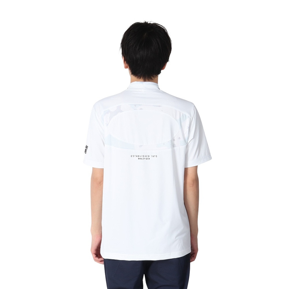 オークリー（OAKLEY）（メンズ）ゴルフウェア 吸汗速乾 接触冷感 STALWART モックネック半袖シャツ FOA407845-100