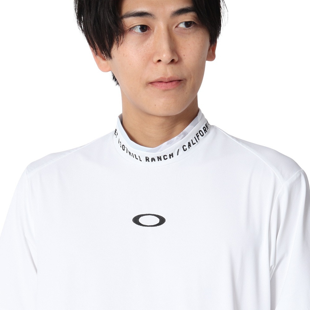 オークリー（OAKLEY）（メンズ）ゴルフウェア 吸汗速乾 接触冷感 STALWART モックネック半袖シャツ FOA407845-100