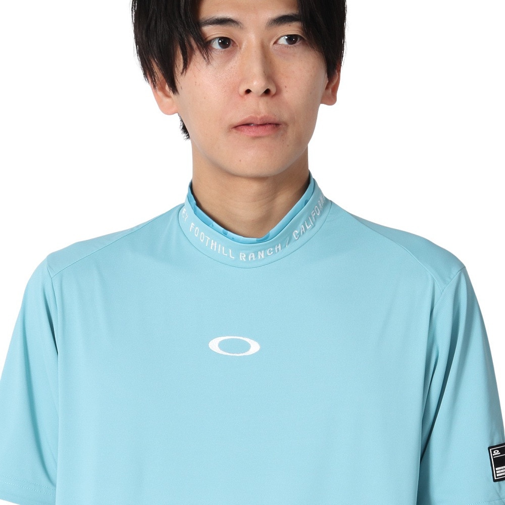 オークリー（OAKLEY）（メンズ）ゴルフウェア 吸汗速乾 接触冷感 STALWART モックネック半袖シャツ FOA407845-63X