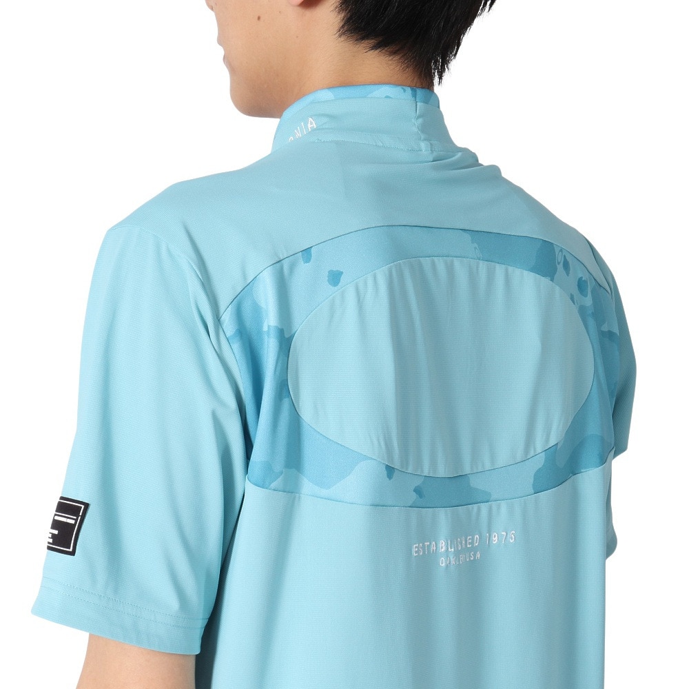 オークリー（OAKLEY）（メンズ）ゴルフウェア 吸汗速乾 接触冷感 STALWART モックネック半袖シャツ FOA407845-63X