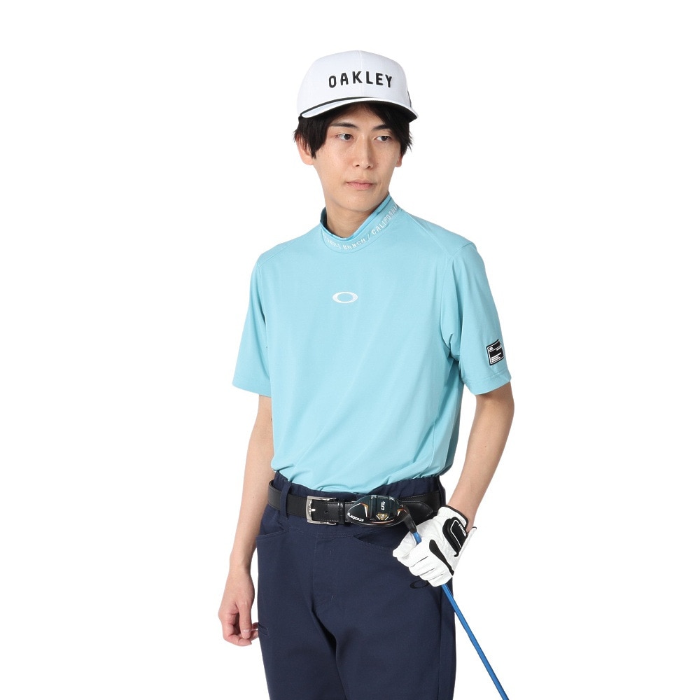 オークリー（OAKLEY）（メンズ）ゴルフウェア 吸汗速乾 接触冷感 STALWART モックネック半袖シャツ FOA407845-63X