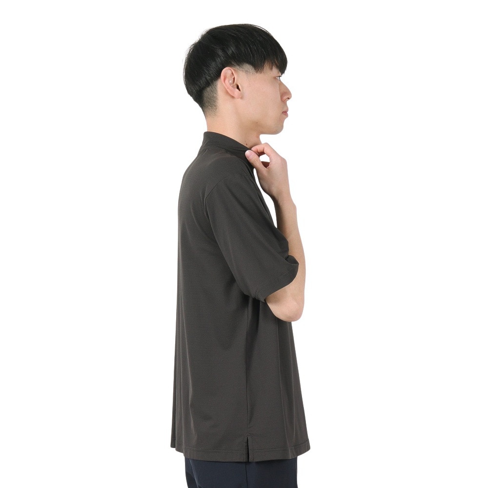 FIDRA VERA（FIDRA VERA）（メンズ）ゴルフウェア 吸水速乾 接触冷感 半袖 モックネックシャツ FV5TTG09 CGRY