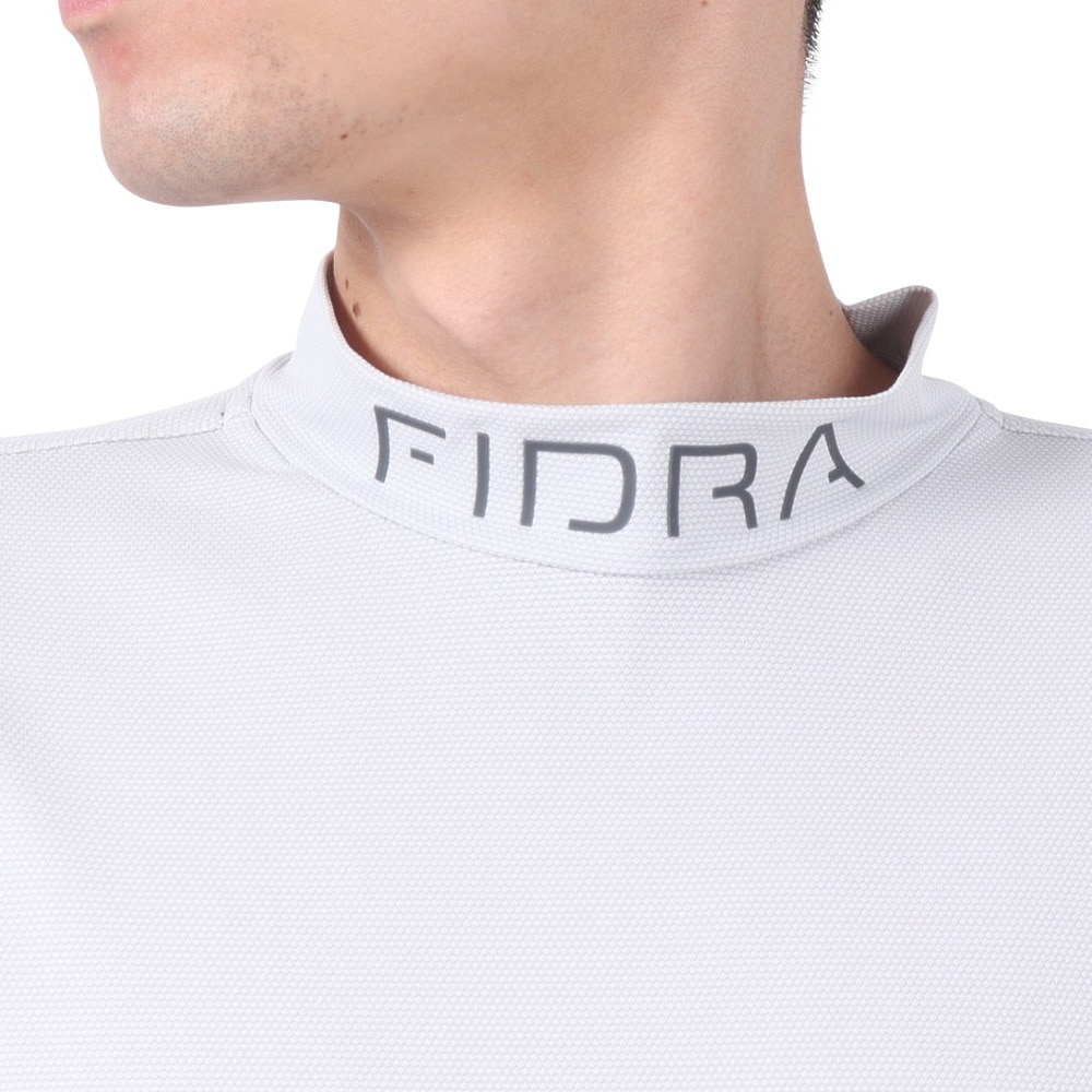 FIDRA VERA（FIDRA VERA）（メンズ）ゴルフウェア 吸水速乾 接触冷感 半袖 モックネックシャツ FV5TTG09 LGRY