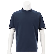 (メンズ)モックネック ゴルフ 半袖 NECK LOGO ハイネックシャツ BRG251M60-076