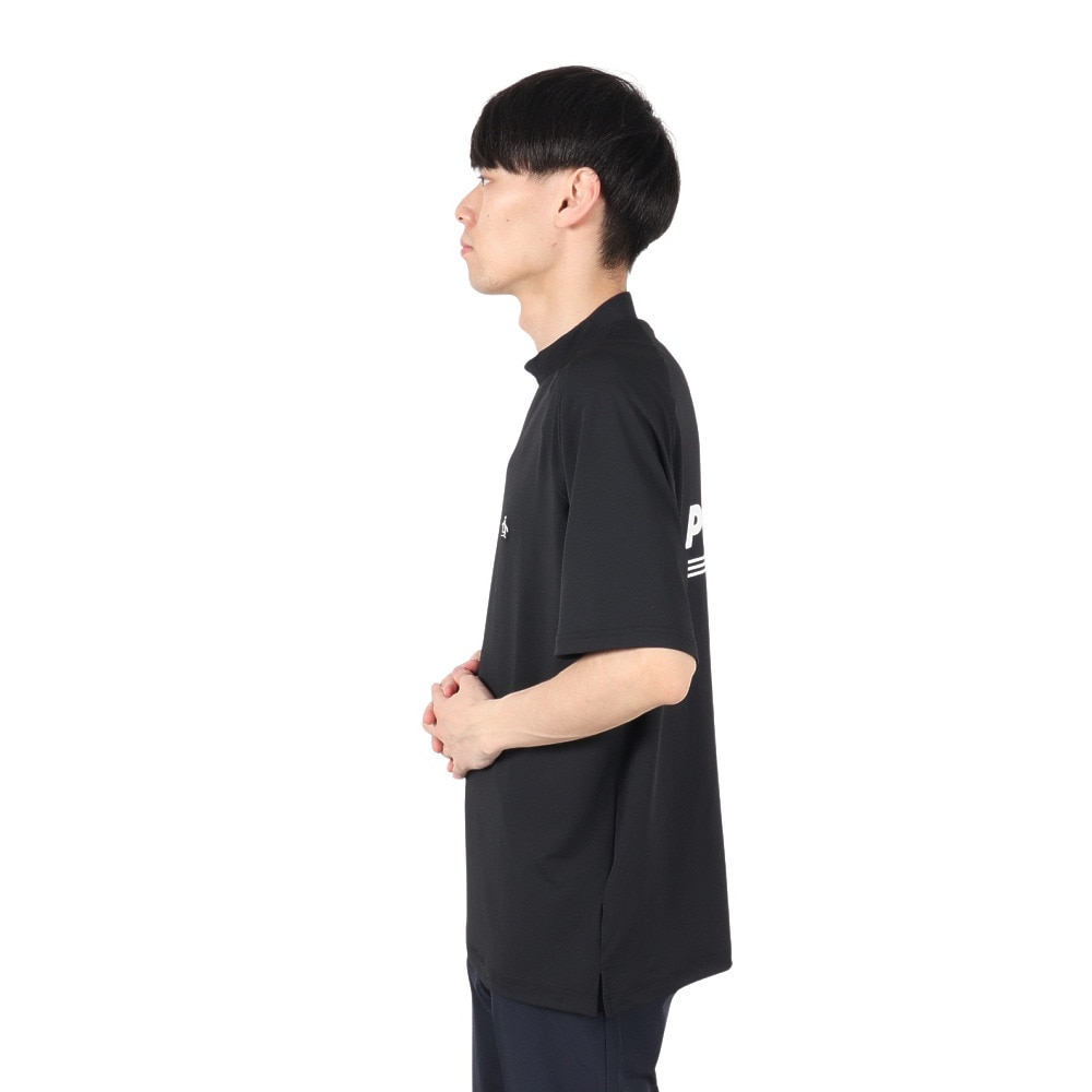 マンシングウエア（MUNSING WEAR）（メンズ）ゴルフウェア ペンギン バイ マンシングウェア モックネックグラフィックシャツ MU5SHS13M BK00