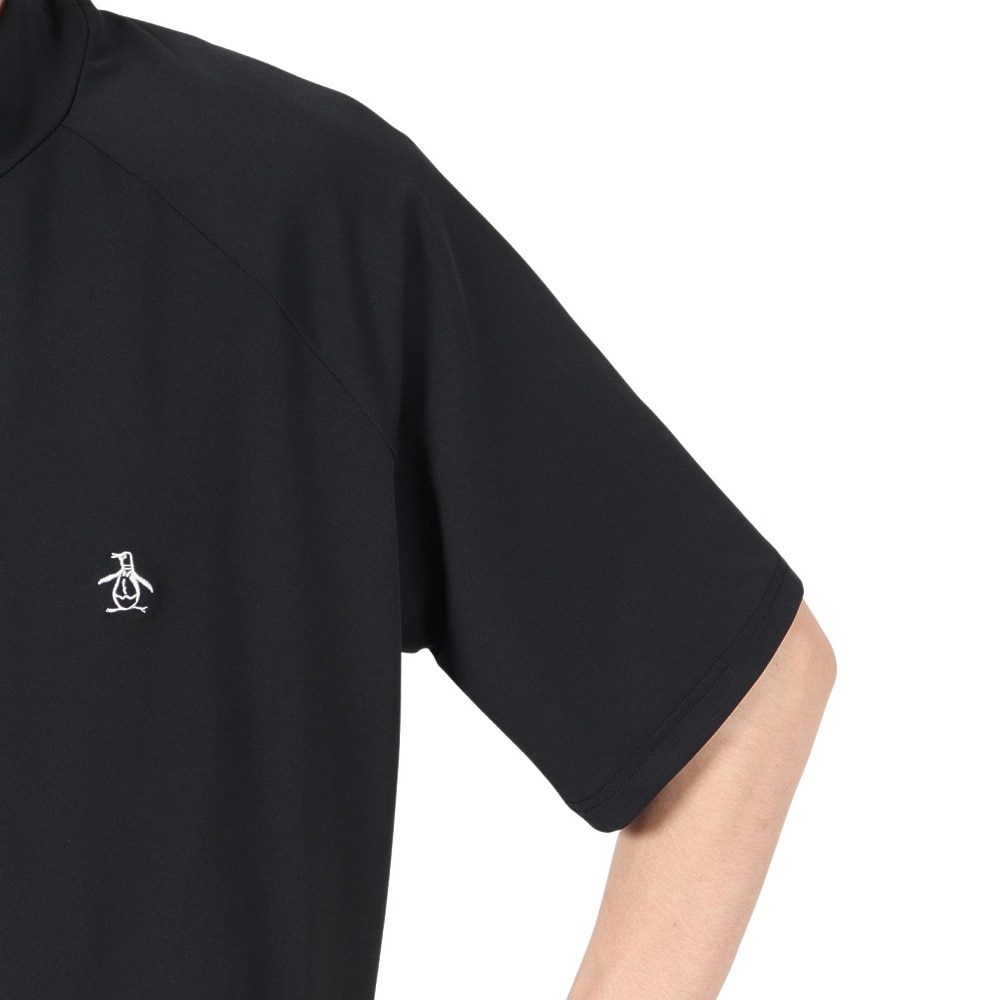 マンシングウエア（MUNSING WEAR）（メンズ）ゴルフウェア ペンギン バイ マンシングウェア モックネックグラフィックシャツ MU5SHS13M BK00