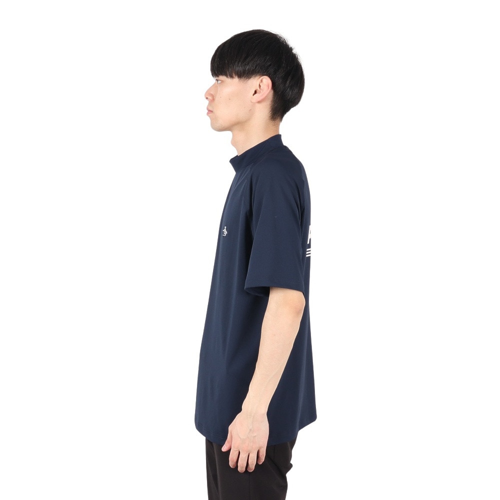 マンシングウエア（MUNSING WEAR）（メンズ）ゴルフウェア ペンギン バイ マンシングウェア モックネックグラフィックシャツ MU5SHS13M NV00