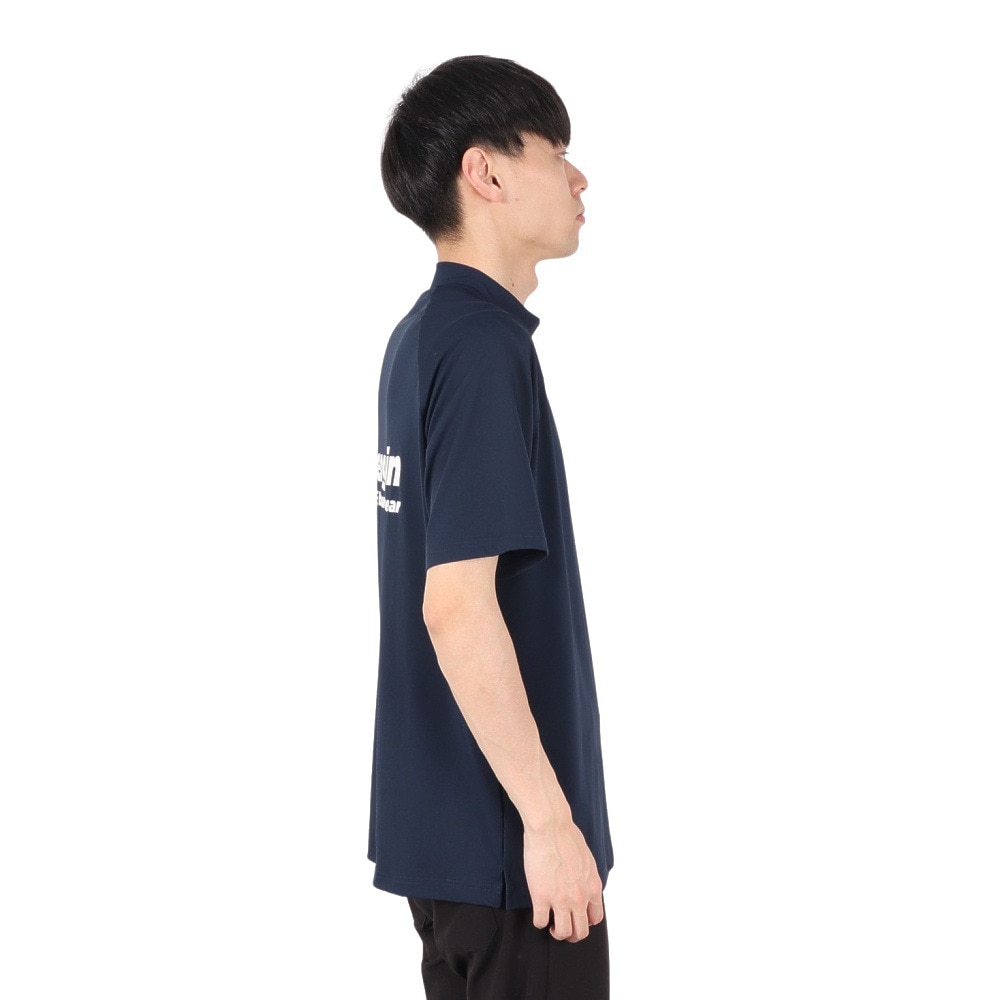 マンシングウエア（MUNSING WEAR）（メンズ）ゴルフウェア ペンギン バイ マンシングウェア モックネックグラフィックシャツ MU5SHS13M NV00