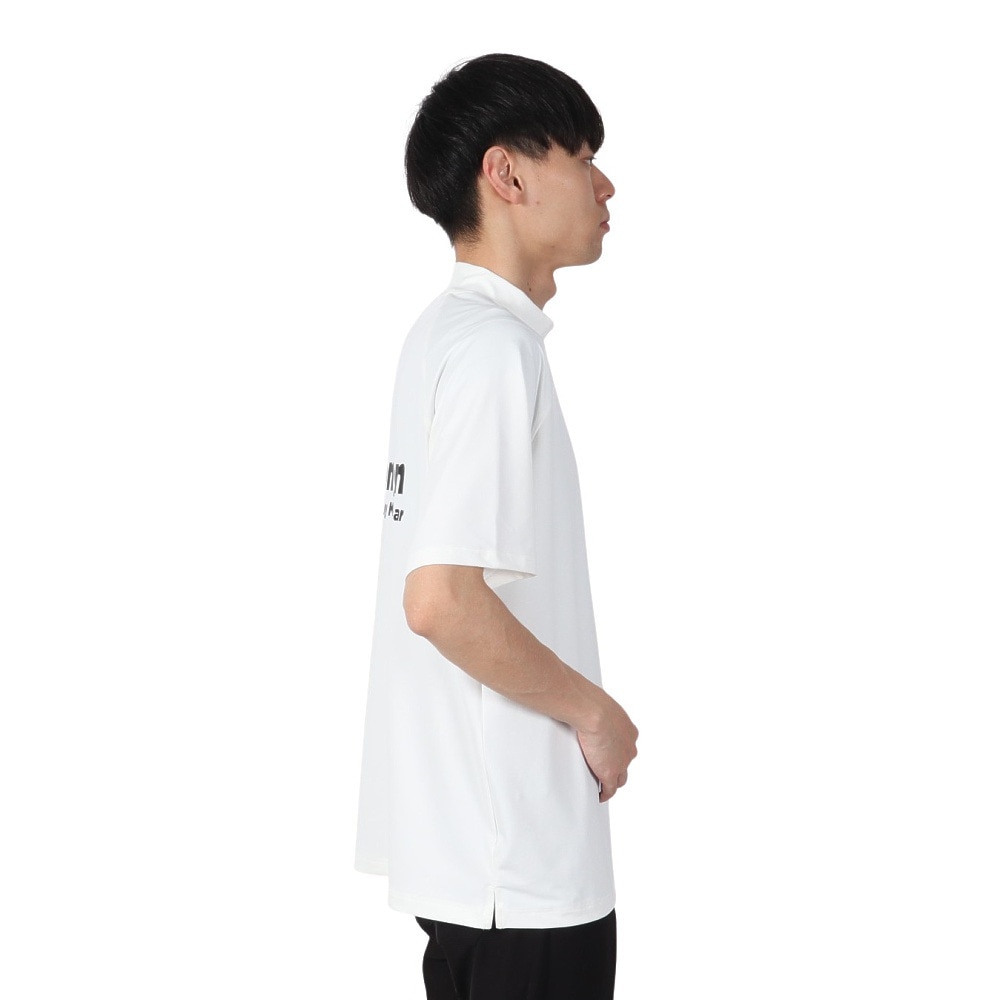 マンシングウエア（MUNSING WEAR）（メンズ）ゴルフウェア ペンギン バイ マンシングウェア モックネックグラフィックシャツ MU5SHS13M WH00