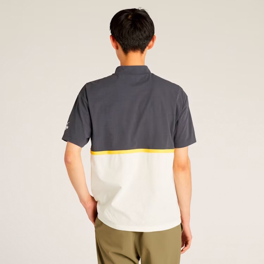 プーマ（PUMA）（メンズ）ゴルフウェア FOG パネル カラー リラックス 半袖 モックネックシャツ 633297-01