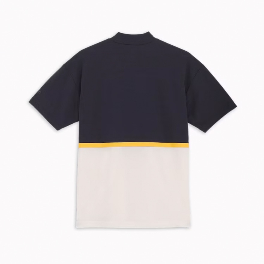 プーマ（PUMA）（メンズ）ゴルフウェア FOG パネル カラー リラックス 半袖 モックネックシャツ 633297-01