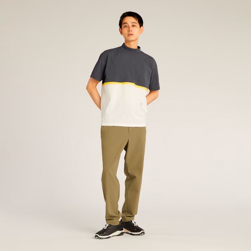 プーマ（PUMA）（メンズ）ゴルフウェア FOG パネル カラー リラックス 半袖 モックネックシャツ 633297-01