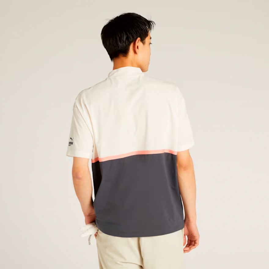 プーマ（PUMA）（メンズ）ゴルフウェア FOG パネル カラー リラックス 半袖 モックネックシャツ 633297-03