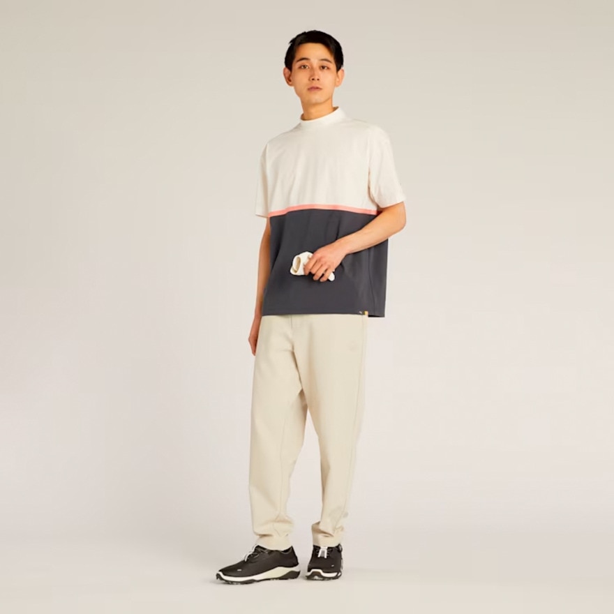 プーマ（PUMA）（メンズ）ゴルフウェア FOG パネル カラー リラックス 半袖 モックネックシャツ 633297-03