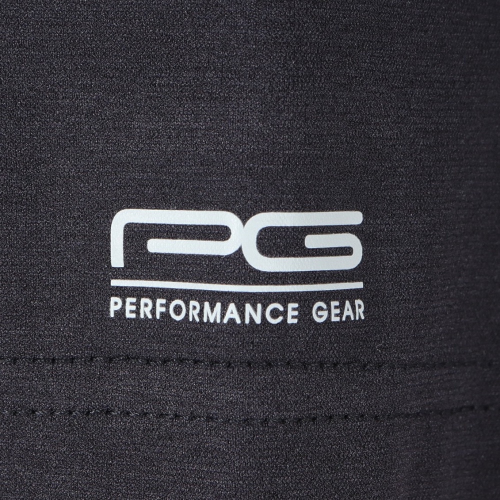 パフォーマンスギア（PG）（メンズ）ゴルフ 半袖 ヘザーモックネックシャツ PG5TTG05 BLK