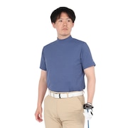 (メンズ)ゴルフ 半袖 ヘザーモックネックシャツ PG5TTG05 BLU