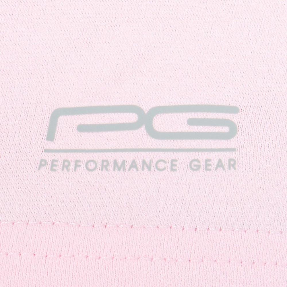 パフォーマンスギア（PG）（メンズ）ゴルフ 半袖 吸汗速乾 ヘザーモックネックシャツ PG5TTG05 PNK