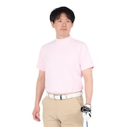 (メンズ)ゴルフ 半袖 ヘザーモックネックシャツ PG5TTG05 PNK