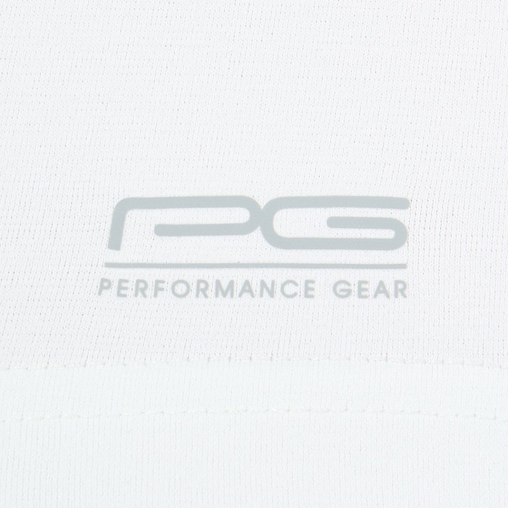 パフォーマンスギア（PG）（メンズ）ゴルフ 半袖 ヘザーモックネックシャツ PG5TTG05 WHT