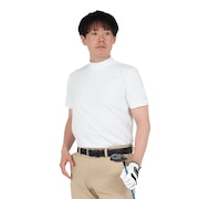 (メンズ)ゴルフ 半袖 ヘザーモックネックシャツ PG5TTG05 WHT