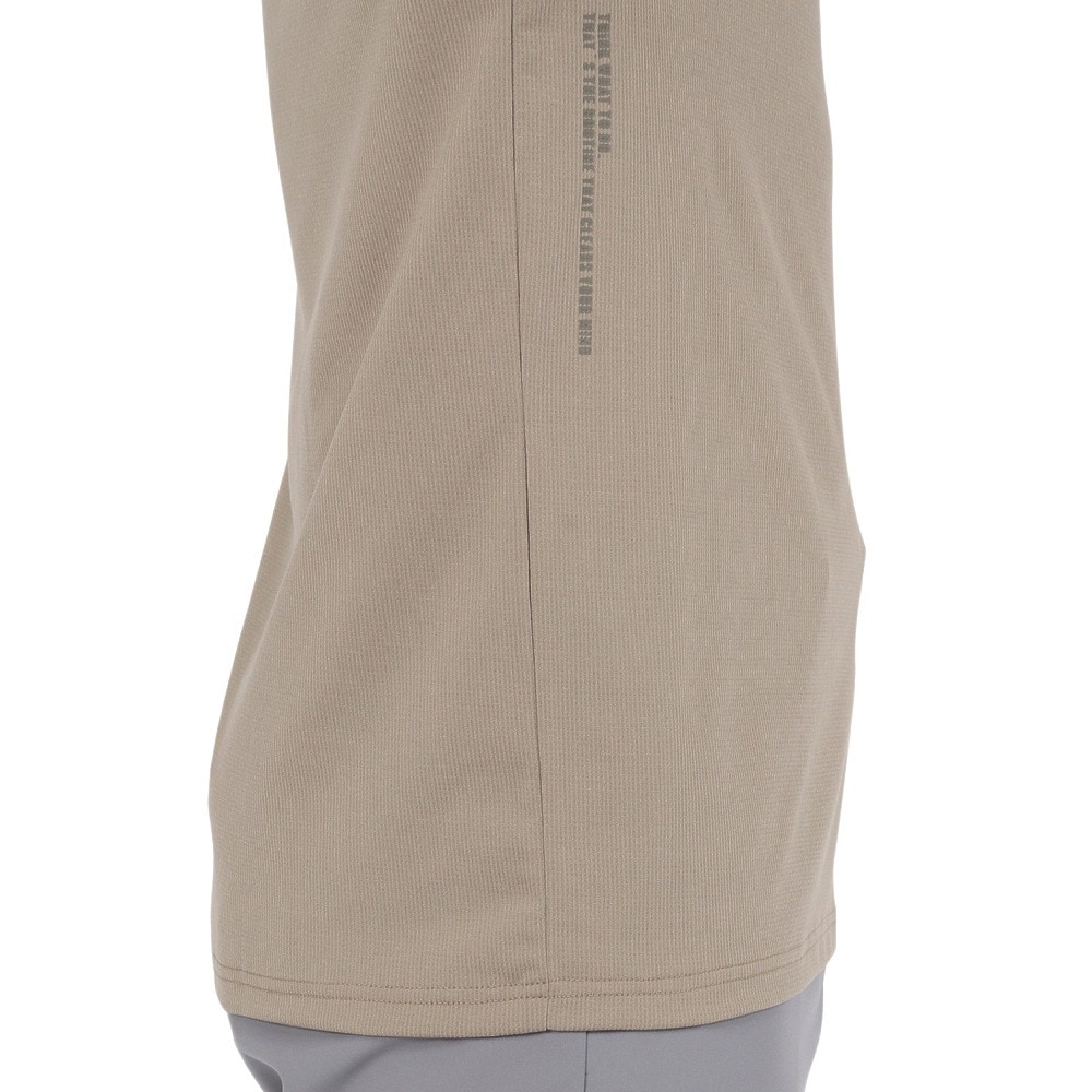 シルバースコット845（SILVERSCOTT845）（メンズ）モックネック ゴルフ メンズ WAFFLE 半袖シャツ SS25SST007 BEG
