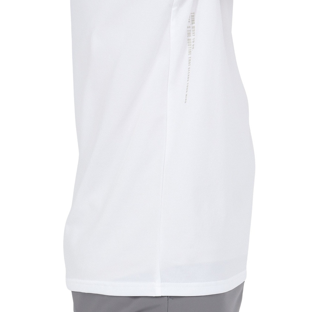 シルバースコット845（SILVERSCOTT845）（メンズ）ゴルフウェア 吸水速乾 WAFFLE 半袖 モックネックシャツ SS25SST007 WHT