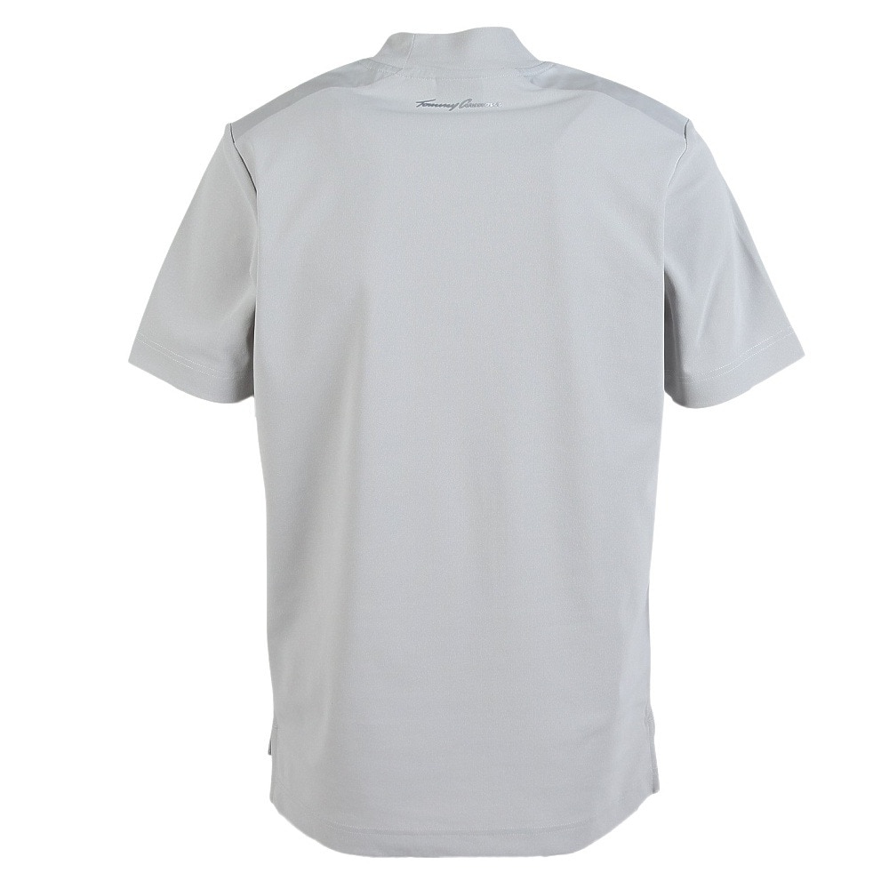 トミーアーマー（Tommy Armour）（メンズ）モックネック ゴルフ 半袖 メンズ 防虫プリント TAJMV25S030011 GRY