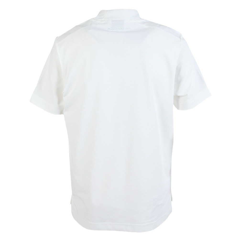 トミーアーマー（Tommy Armour）（メンズ）ゴルフウェア 吸汗速乾 半袖モックネックシャツ 防虫プリント TAJMV25S030011 WHT