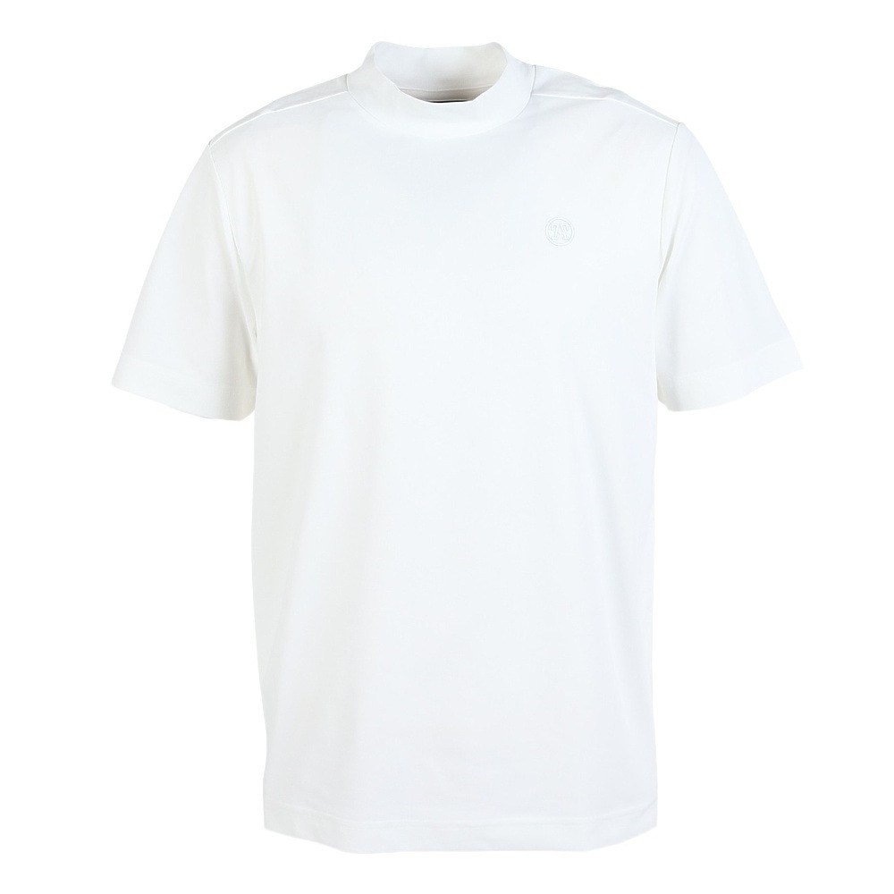 トミーアーマー（Tommy Armour）（メンズ）ゴルフウェア 吸汗速乾 半袖モックネックシャツ 防虫プリント TAJMV25S030011 WHT