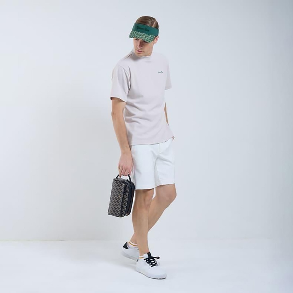 レザレクション（Resurrection）（メンズ）モックネック ゴルフ 半袖 スーパーベーシックモックネック RELAX FIT BE12IN15-M