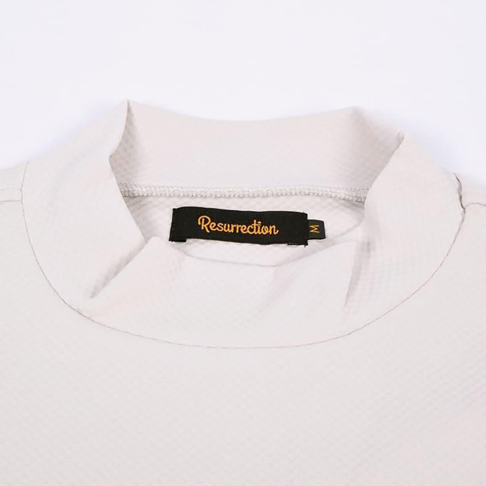 レザレクション（Resurrection）（メンズ）モックネック ゴルフ 半袖 スーパーベーシックモックネック RELAX FIT BE12IN15-M