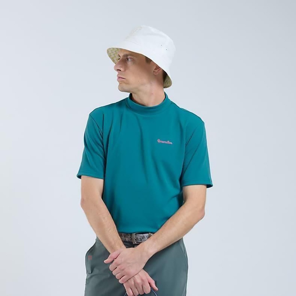 レザレクション（Resurrection）（メンズ）モックネック ゴルフ 半袖 スーパーベーシックモックネック RELAX FIT BE12IN15-M