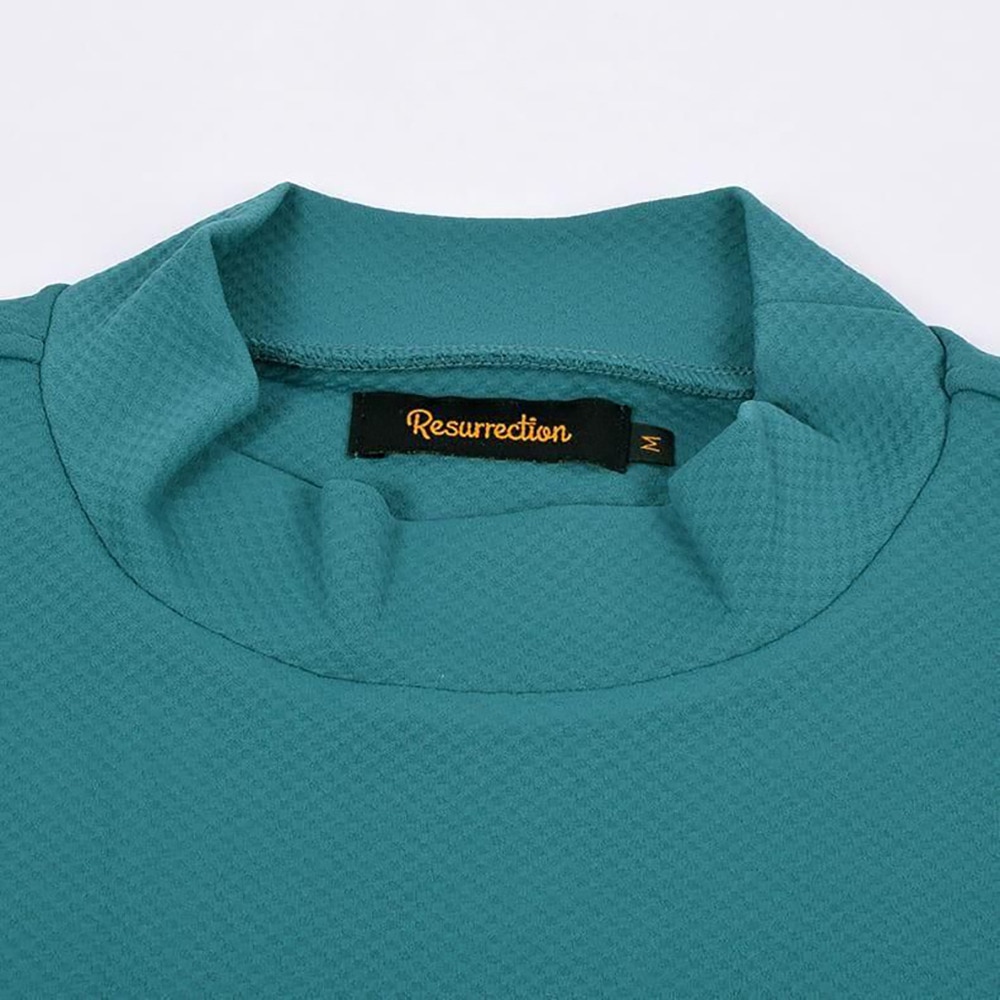 レザレクション（Resurrection）（メンズ）モックネック ゴルフ 半袖 スーパーベーシックモックネック RELAX FIT BE12IN15-M