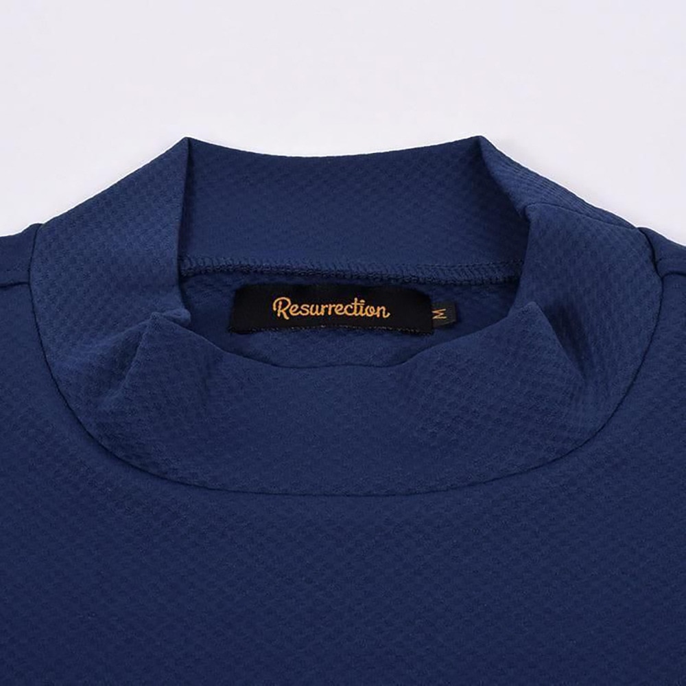 レザレクション（Resurrection）（メンズ）モックネック ゴルフ 半袖 スーパーベーシックモックネック RELAX FIT BE12IN15-M