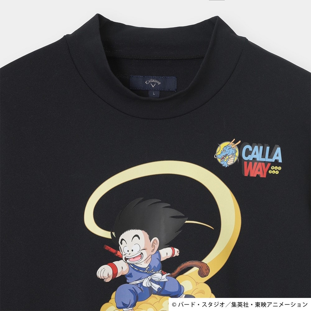 キャロウェイ（CALLAWAY）（メンズ）ゴルフウェア ドラゴンボール 孫悟空プリント 半袖 モックネック C25234152-1010
