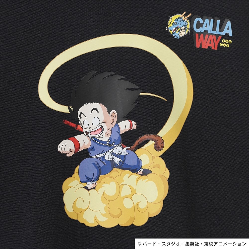 キャロウェイ（CALLAWAY）（メンズ）ゴルフウェア ドラゴンボール 孫悟空プリント 半袖 モックネック C25234152-1010