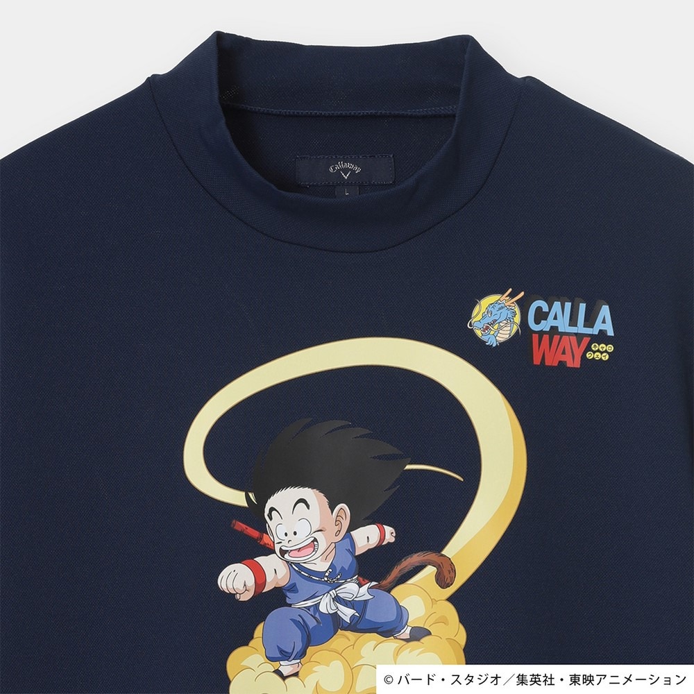 キャロウェイ（CALLAWAY）（メンズ）ゴルフウェア ドラゴンボール 孫悟空プリント 半袖 モックネック C25234152-1120