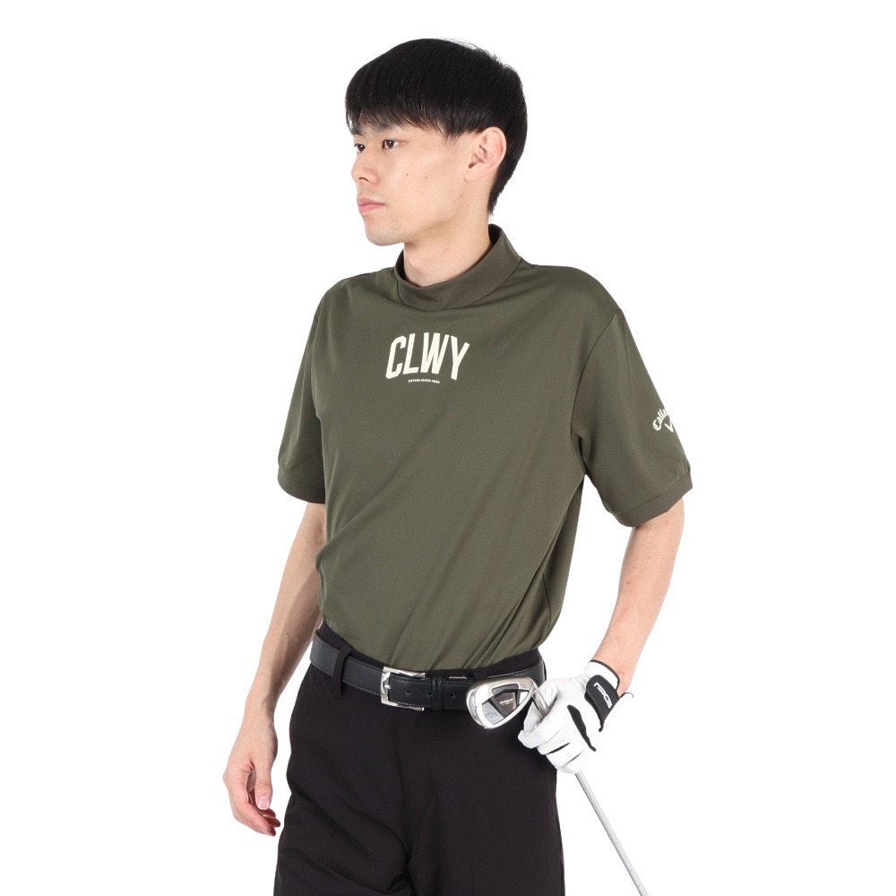キャロウェイ（CALLAWAY）（メンズ）ゴルフ スムース半袖 モックネックシャツ C25234107-1180