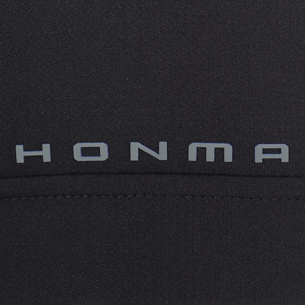 本間ゴルフ（HONMA）（メンズ）ゴルフウェア 吸汗速乾 半袖 ハイネックシャツ SS25 MOCK BK