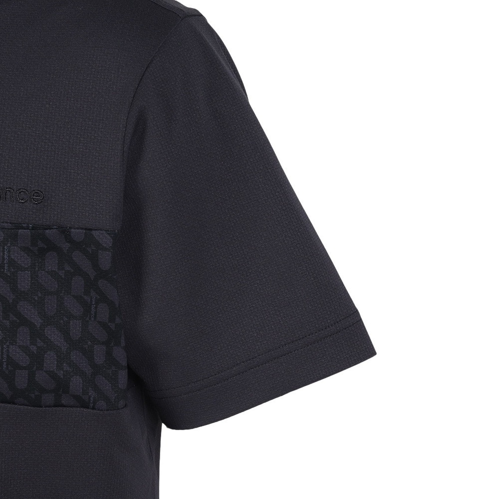 ニューバランス（new balance）（メンズ）ゴルフ 半袖 モックネック プルオーバー 012-5266001-011