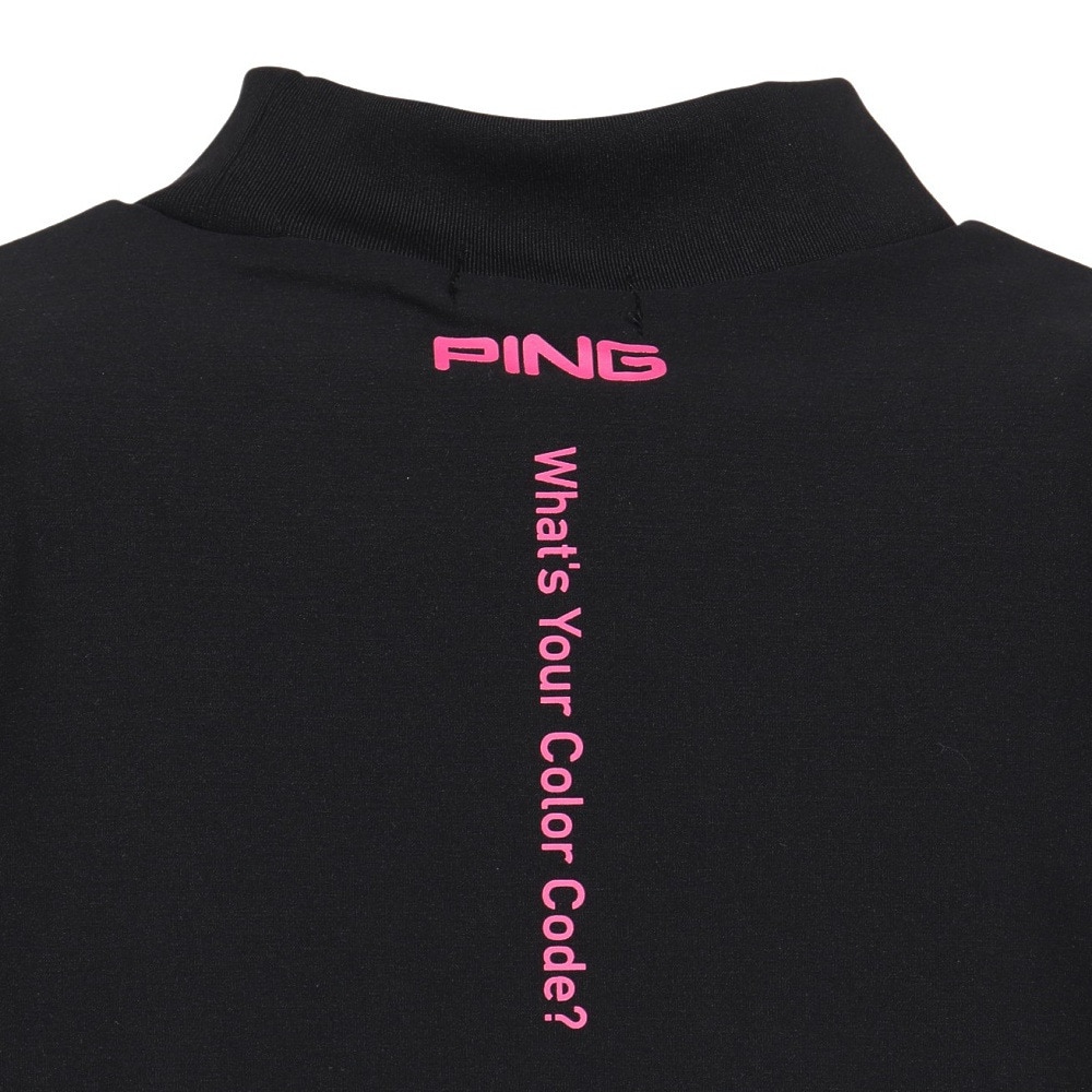 ピン（PING）（メンズ）モックネック ゴルフ メンズ 半袖ハイネックシャツ 621-5267802-010