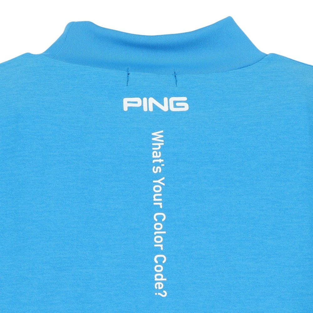 ピン（PING）（メンズ）モックネック ゴルフ メンズ 半袖ハイネックシャツ 621-5267802-110