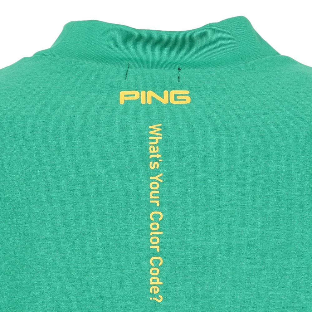 ピン（PING）（メンズ）モックネック ゴルフ メンズ 半袖ハイネックシャツ 621-5267802-140