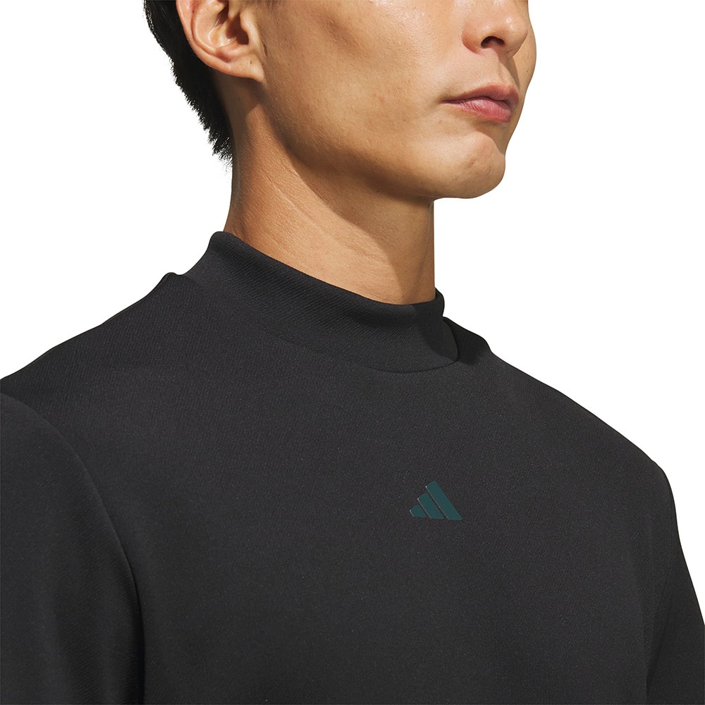 アディダス（adidas）（メンズ）ゴルフ 半袖 コードカオス モックネック 半袖シャツ LOI49-KF8982BLK
