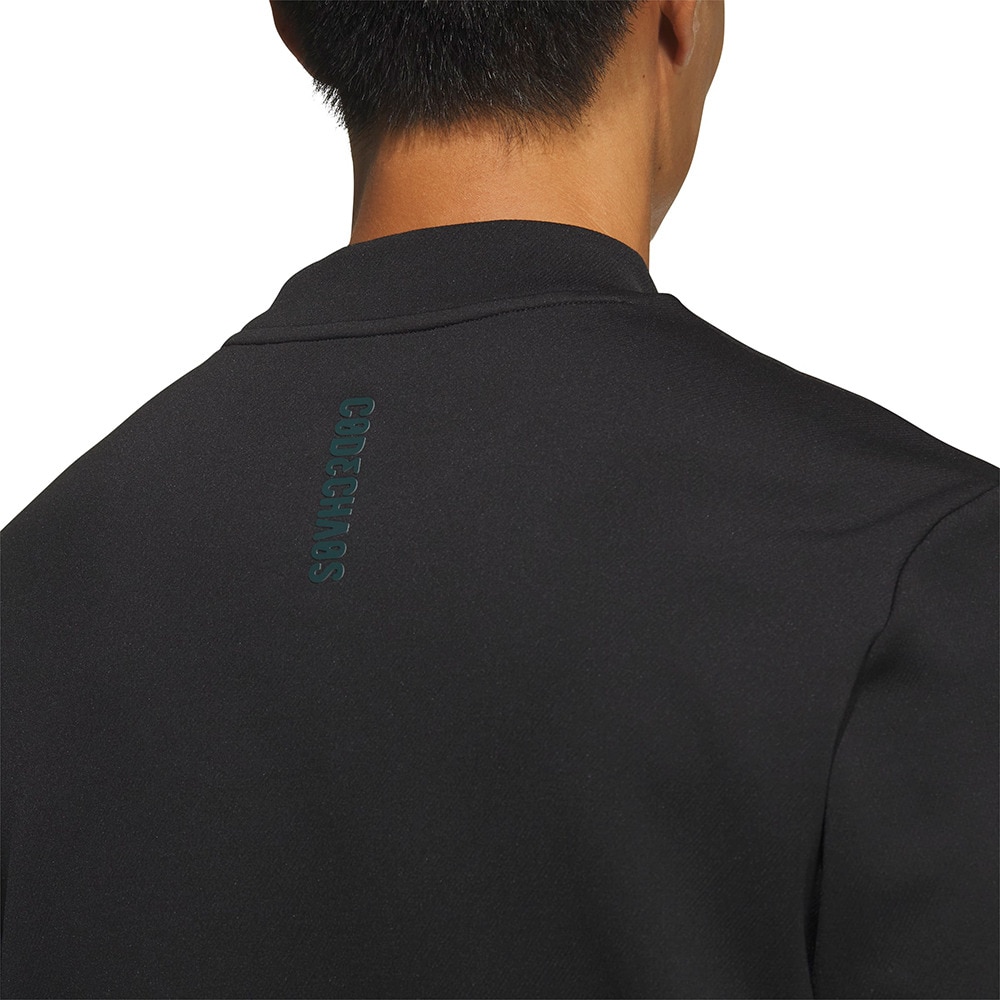 アディダス（adidas）（メンズ）ゴルフ 半袖 コードカオス モックネック 半袖シャツ LOI49-KF8982BLK
