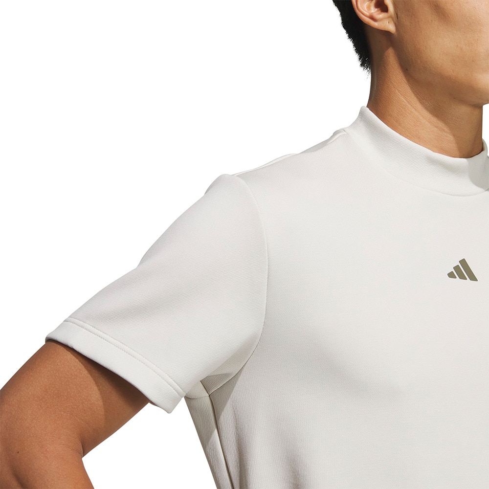 アディダス（adidas）（メンズ）ゴルフ 半袖 コードカオス モックネック 半袖シャツ LOI49-KF8983BEG