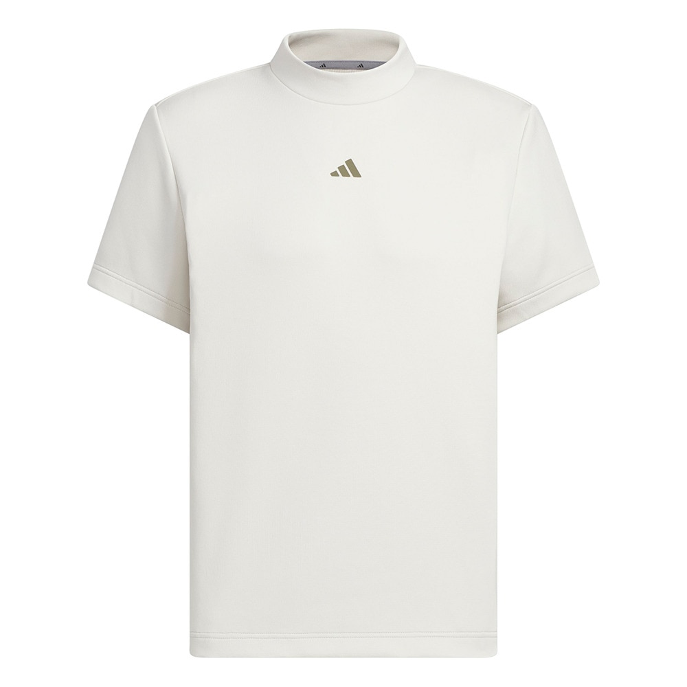 アディダス（adidas）（メンズ）ゴルフ 半袖 コードカオス モックネック 半袖シャツ LOI49-KF8983BEG